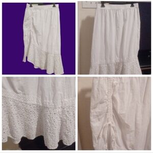 -- Elegant White Skirt